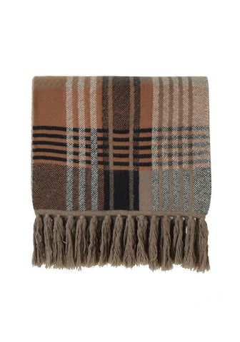 Knitted Check Scarf