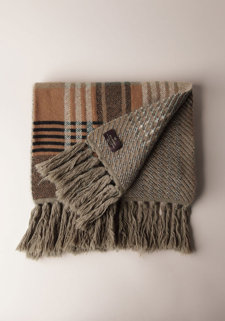 Knitted Check Scarf