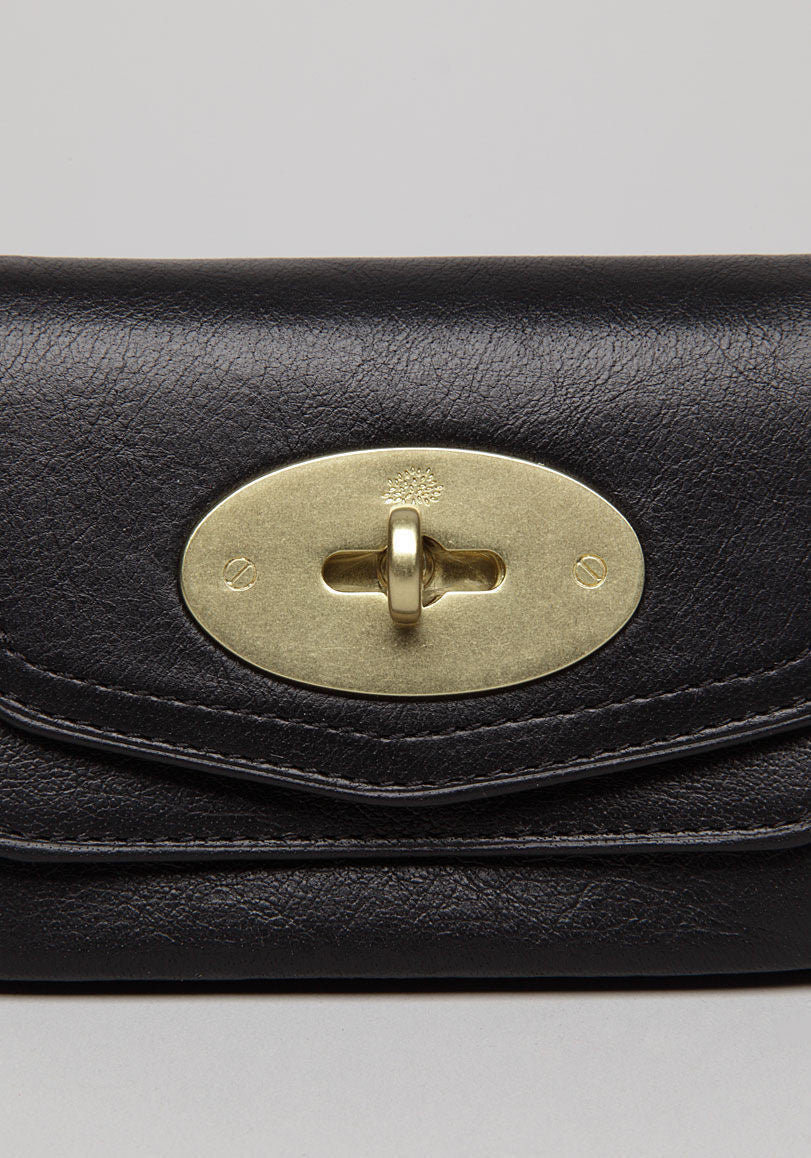 Mulberry – Concertina Continental Purse Black Leather – Queen Station