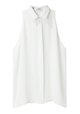 Sheer Sleeveless Shirt