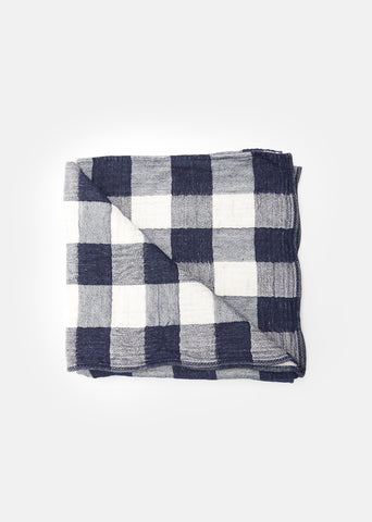 Large Vintage Check Bath Towel