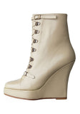 Laced Wedge Boot