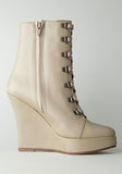 Laced Wedge Boot