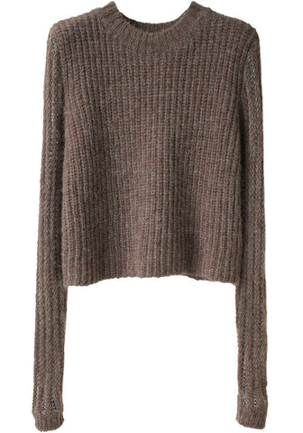 Open Rib Pullover