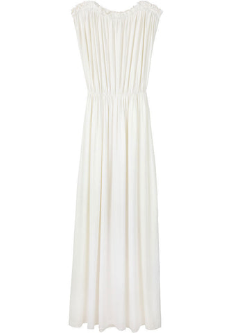 Shirred Grecian Dress
