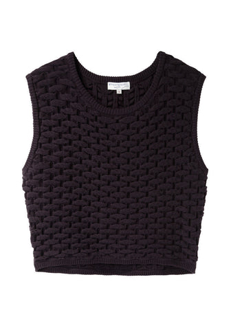 Smocked Stitch Sleeveless Top