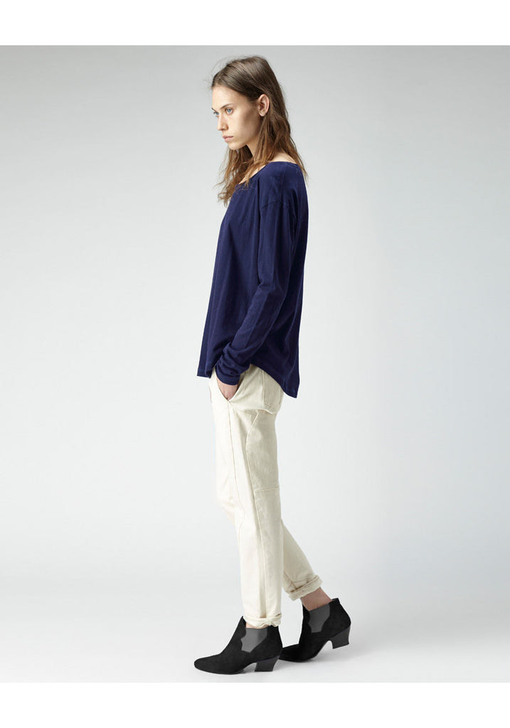 Slouch Long-Sleeve Shirttail