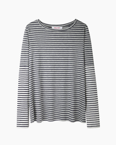 Striped Long Sleeve Combo Tee