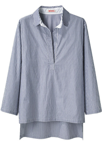 Striped Poplin Shirt