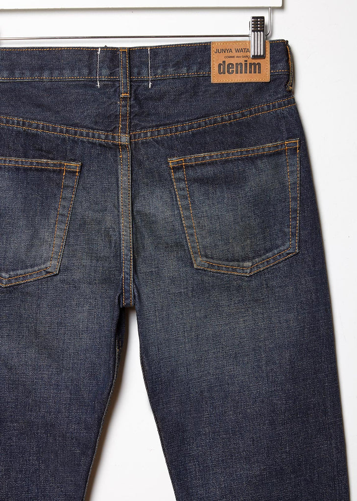 Selvedge Vintage Treated Straight Jeans