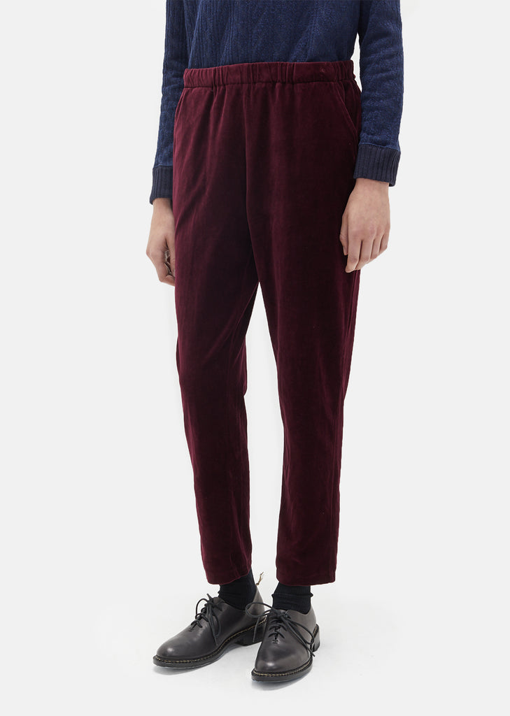 Velour Tapered Pants