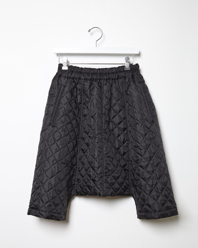 Quilted Drop Crotch Shorts