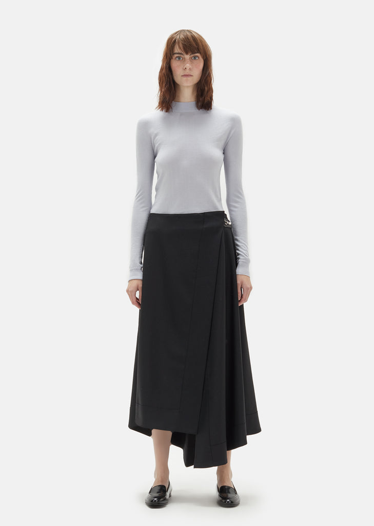 Wool Wrapover Skirt