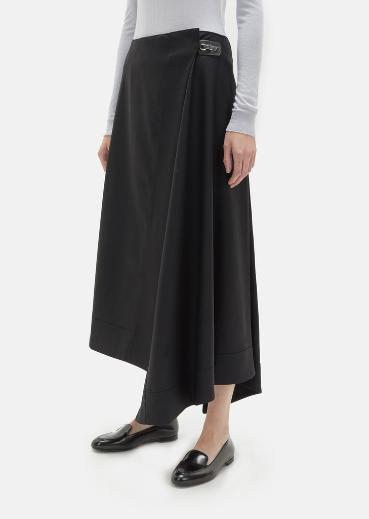 Wool Wrapover Skirt