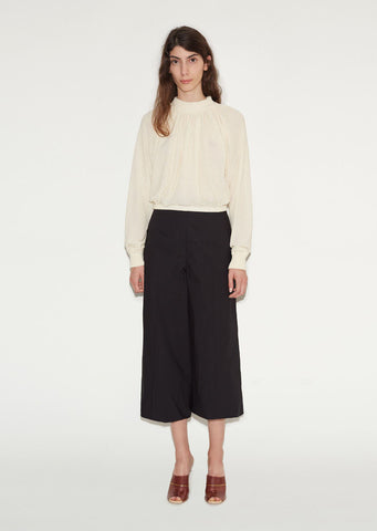 Cotton Wideleg Trouser