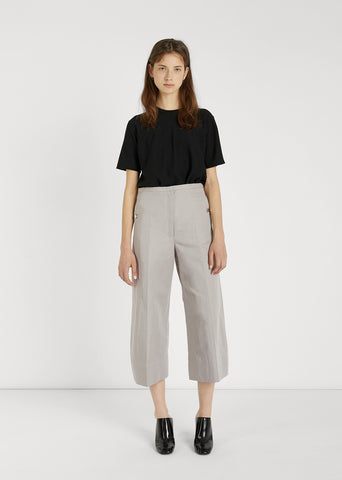 Cotton Linen Cropped Pant