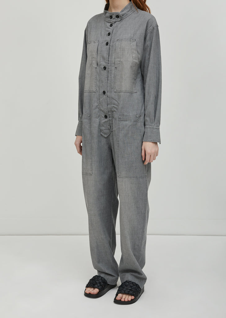 Lucia Chambray Overalls
