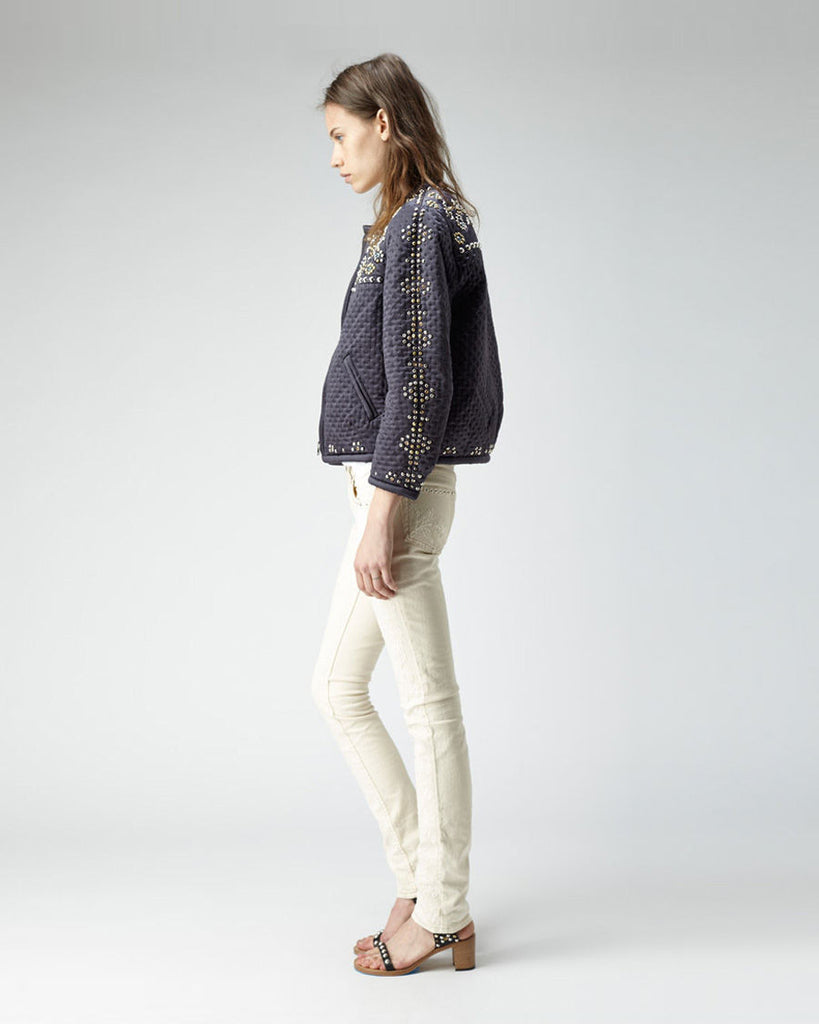 Galix Embroidered Skinny Jean