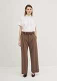 Overlap Bottoms Solid Pants