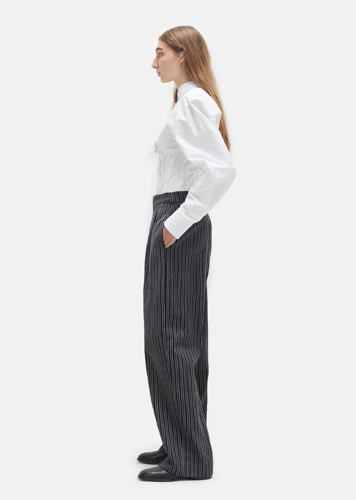 Big Wool Stripe Trousers