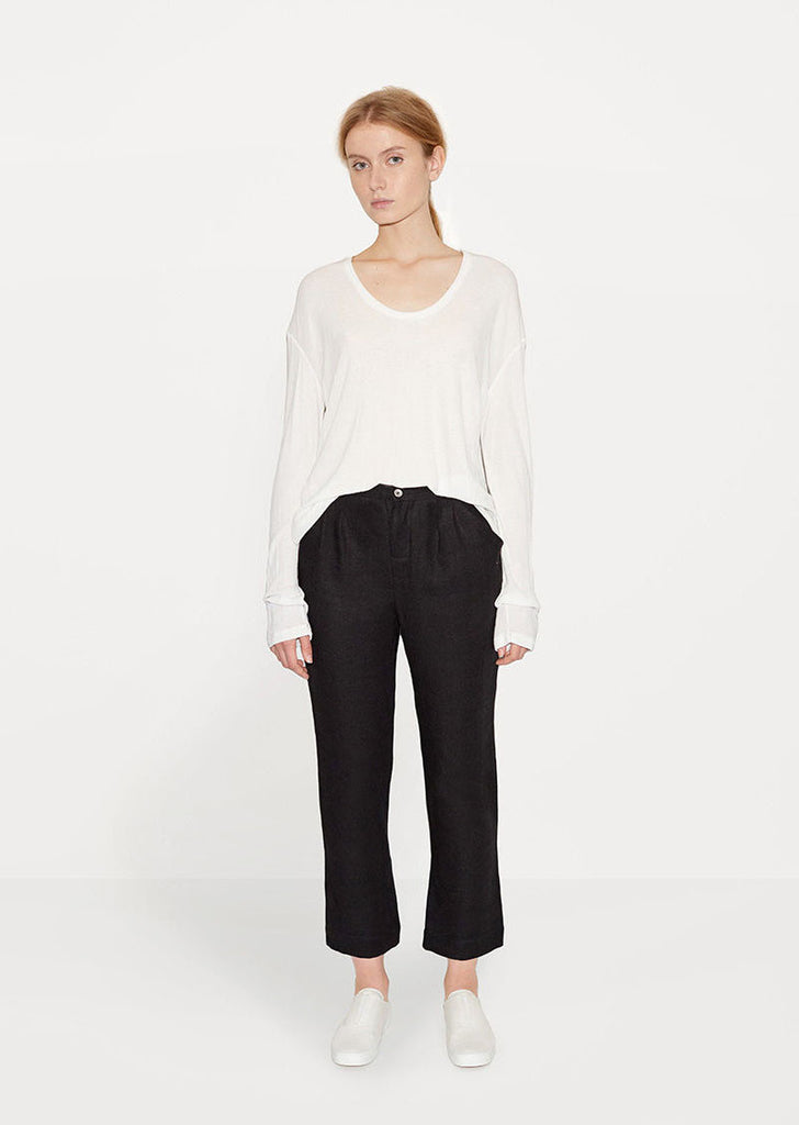 Cropped Cotton Trouser