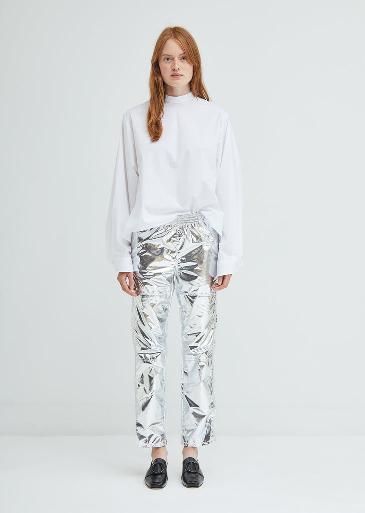 Silver Straight Leg Pants