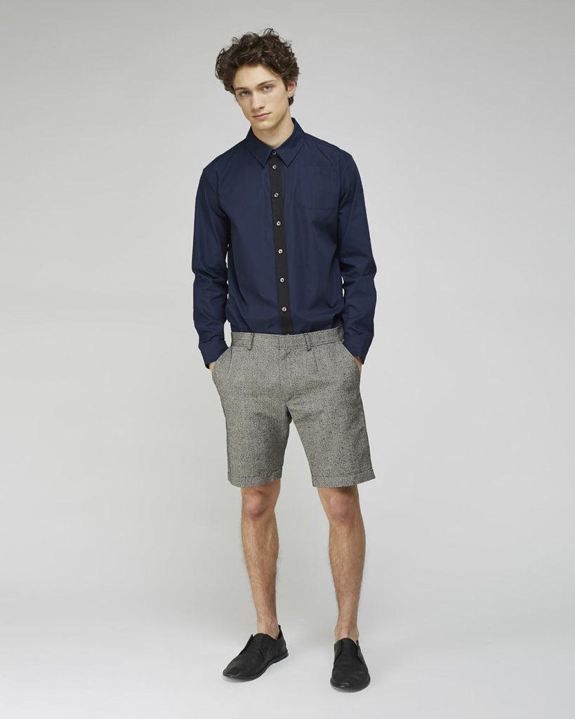 Tweed-Effect Trouser Shorts