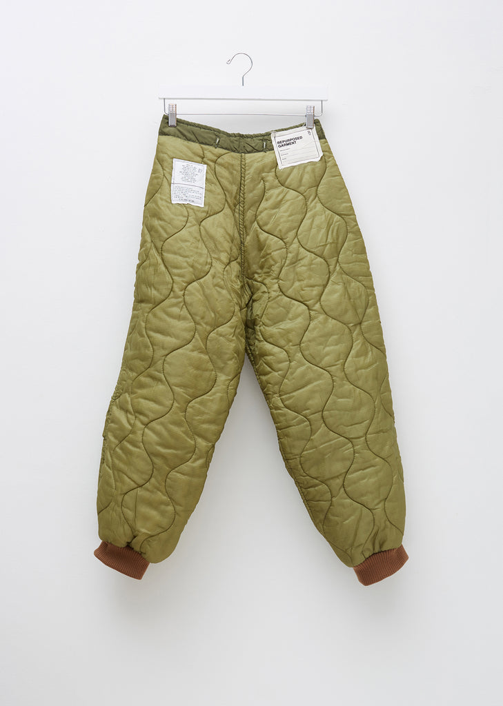 Refurbished Quilted Crossover Pants