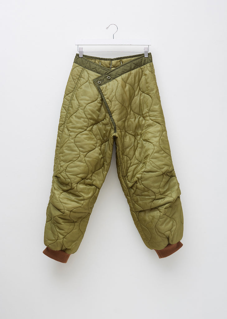 Refurbished Quilted Crossover Pants