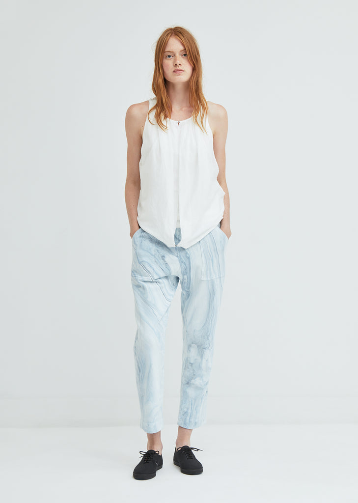 Cropped French Terry Track Pants