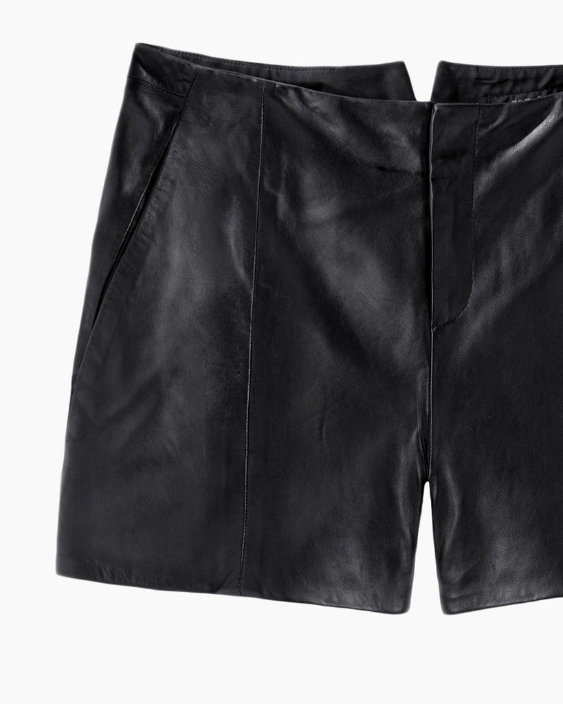 Em Leather Shorts