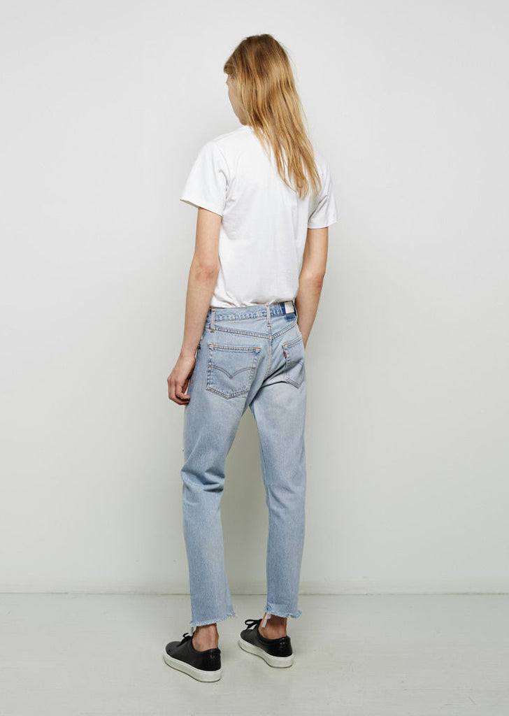 Relaxed Crop Shred Jean