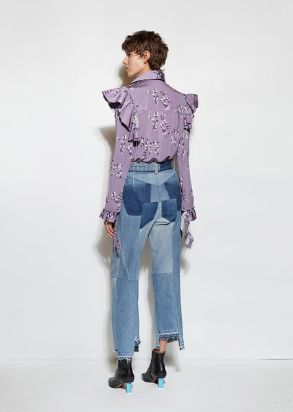 【関税込】VETEMENTS★REWORKED BIKER ヴィンテージ風 デニム 関税込】VETEMENTS☆REWORKED BIKER ヴィンテージ風 デニム