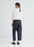 Gusset Drop Crotch Denim Pant