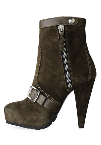 Ankle Boot with Buckle Strap