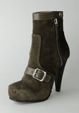 Ankle Boot with Buckle Strap