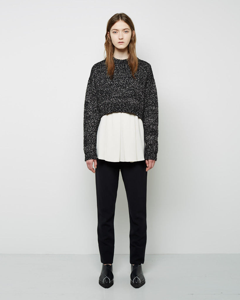 Cropped Marled Knit