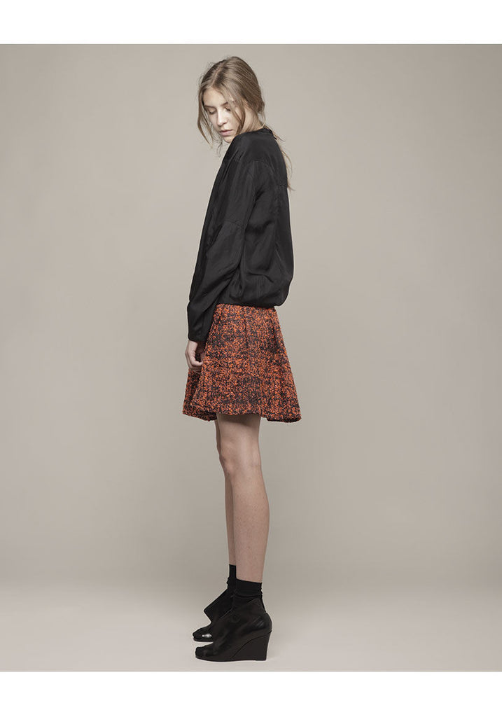 Full Skirt with Peplum Detail