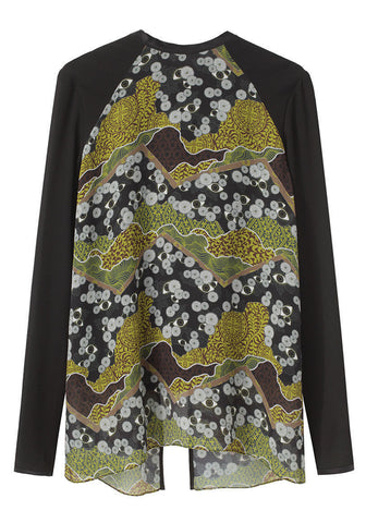 Graphic Open Back Top