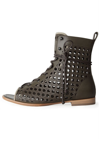 Open Toe Lattice Boot