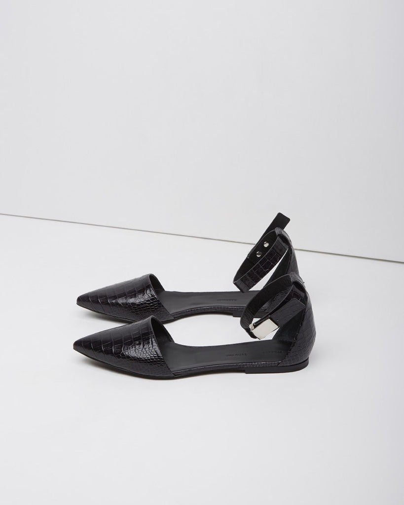 Pointy Toe Ankle-Strap Flat