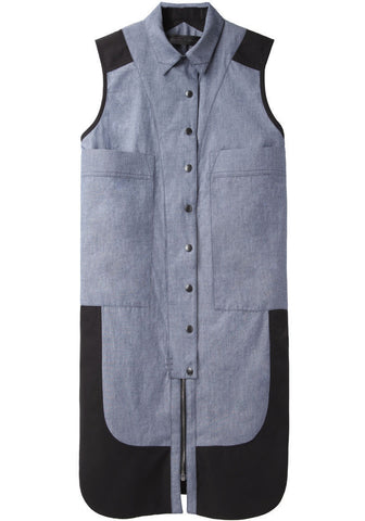 Sleeveless 2 Pocket Shirtdress