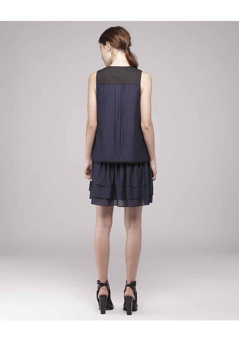 Sleeveless Trapeze Dress La Garonne Sleeveless Trapeze Dress La Garonne