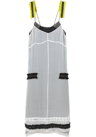 Slip Dress w/ Chain Appliques