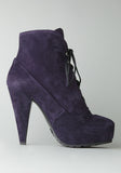 Suede Lace-Up Bootie