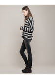 Striped Sweater w/ Holes