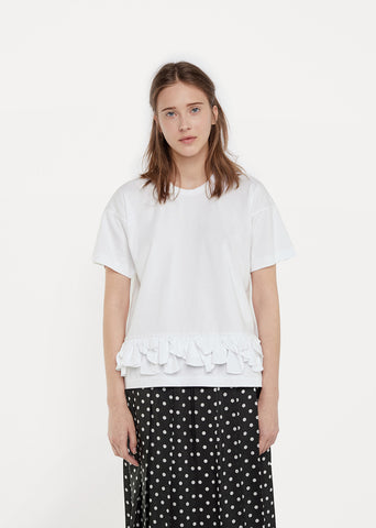 Ruffled Petal Cotton Tee