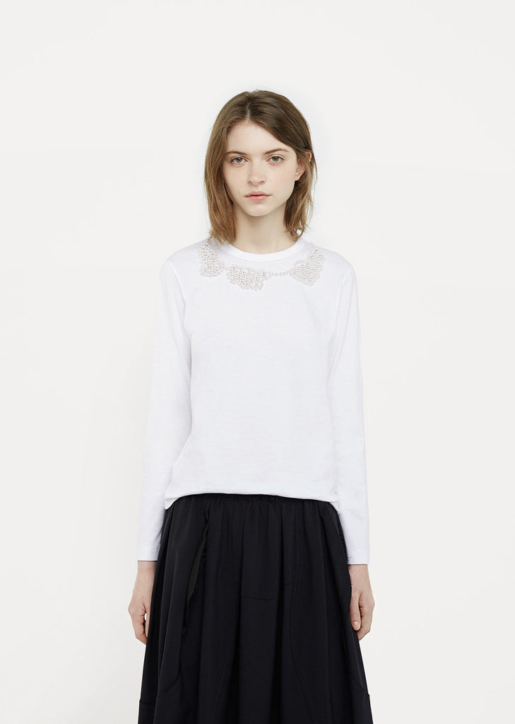 X Jupe By Jackie Pearl Embroidery Tee