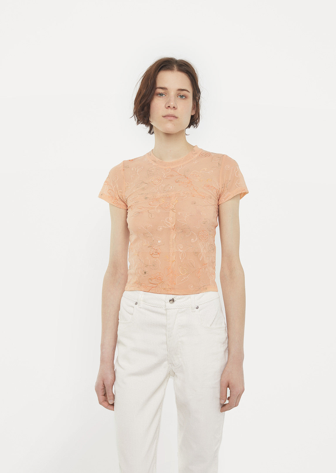 Lapped Baby Floral Tee by Eckhaus Latta - La GarÁonne – La