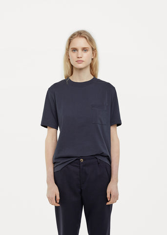 One Pocket Mock Neck Tee